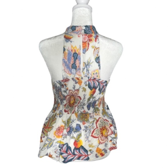 Cynthia Rowley Floral Halter Peplum Top | Size M - Picture 2 of 4